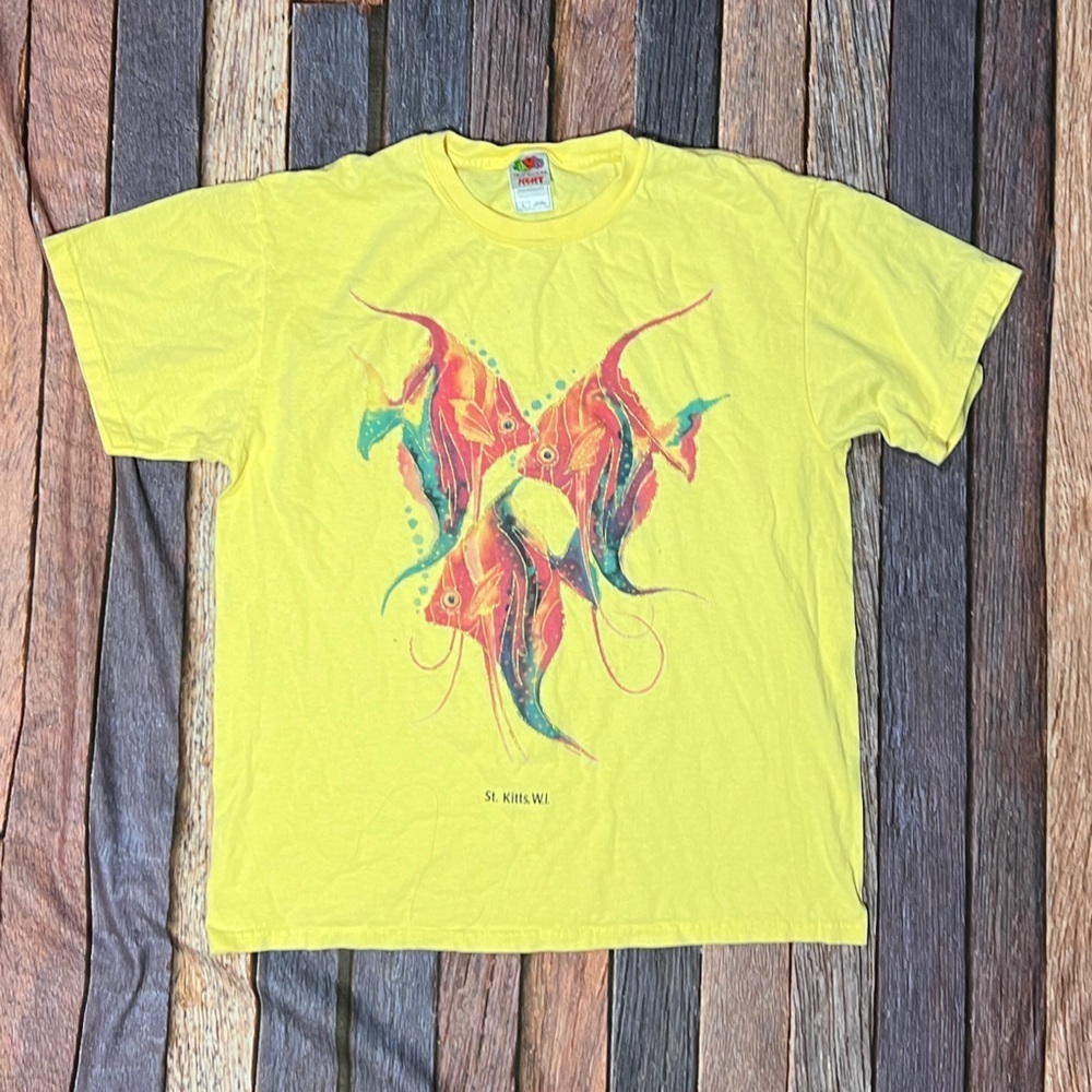 Vintage Saint Kitts West Indies Travel Tourism 1990s Crewneck Tshirt